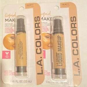 🎉L.A. COLORS  2 X Flawless Liquid Makeup Complete CBLM312 Creamy Beige 💥